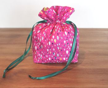 Walk In The Woods in Pink Drawstring Gift Bag(2)