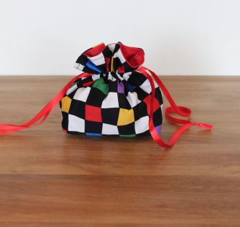 Chequerboard Drawstring Gift Bag(2)