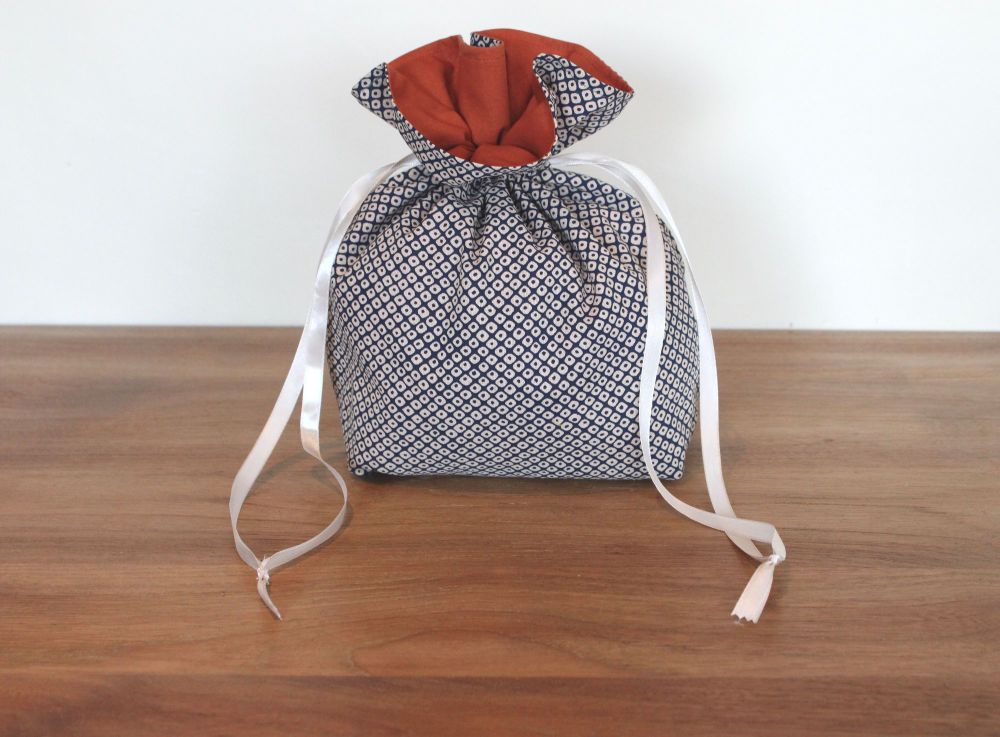 Kasuri Drawstring Gift Bag(2)