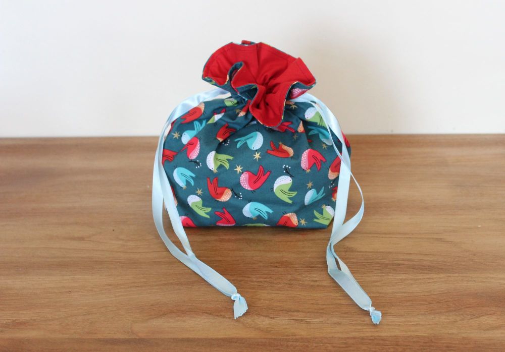 'Forest Friends' Christmas Drawstring Gift Bag(4)