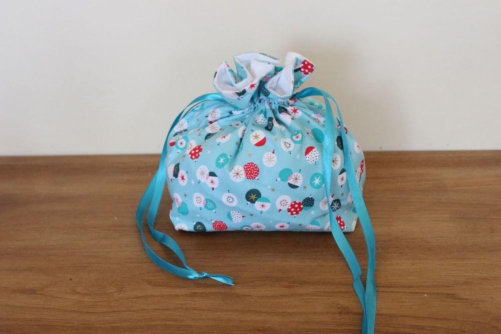 'Forest Friends' Christmas Drawstring Gift Bag(6)