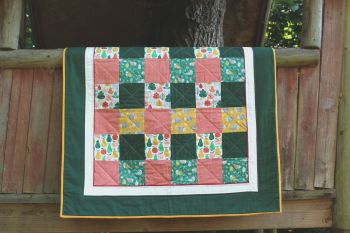 Acorn Wood Patchwork Baby Quilt(2)