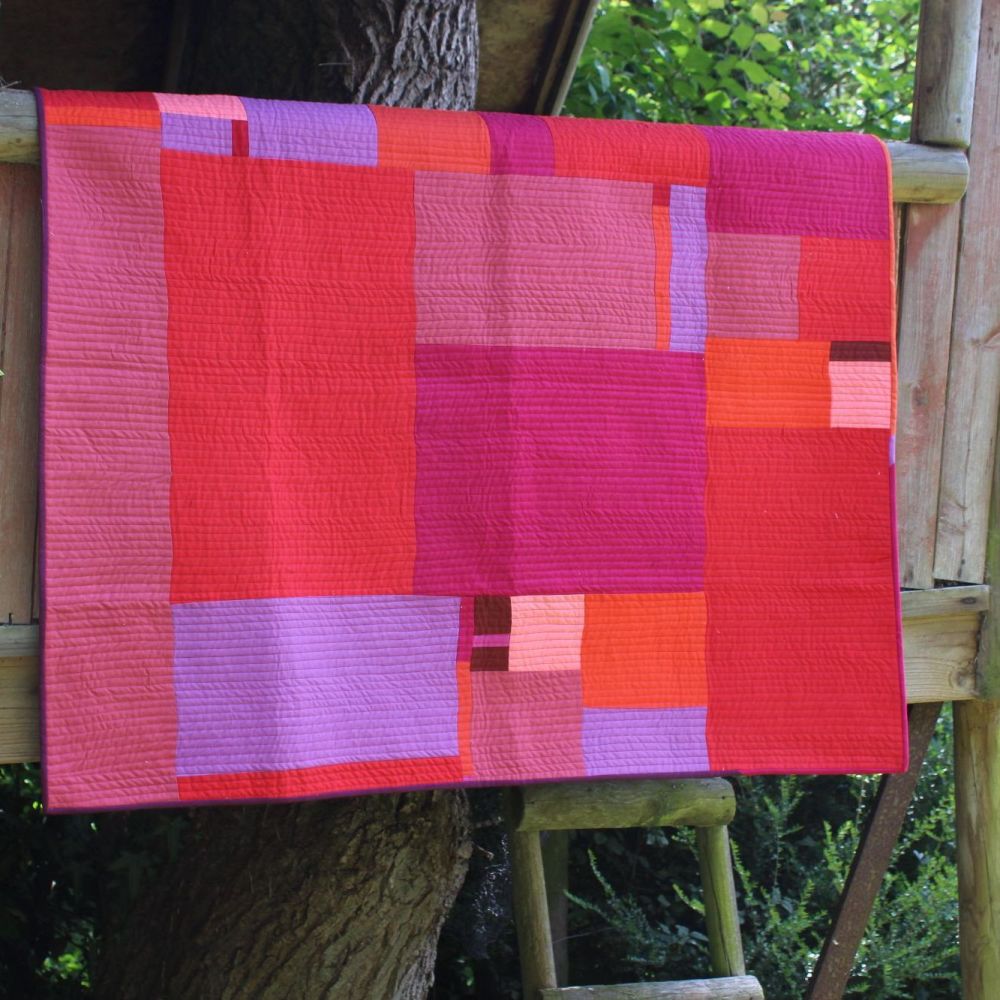 Hot Red Baby Quilt