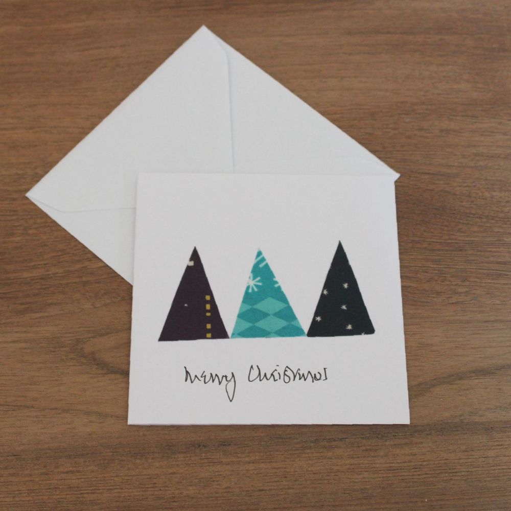 Handmade Christmas Card (Trees(3))
