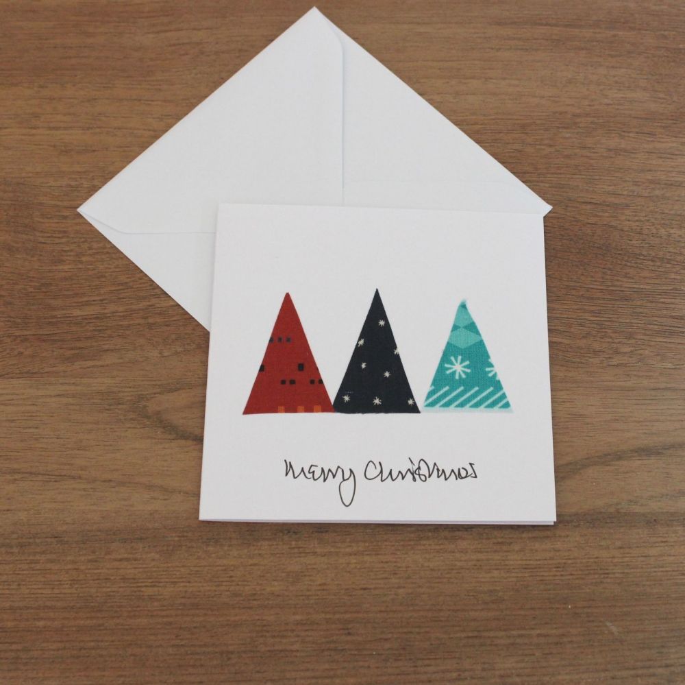Handmade Christmas Card (Trees(5))