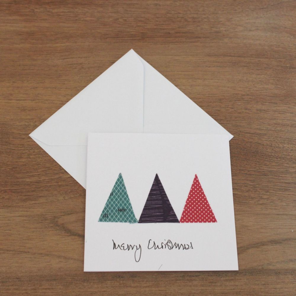 Handmade Christmas Card (Trees(6))