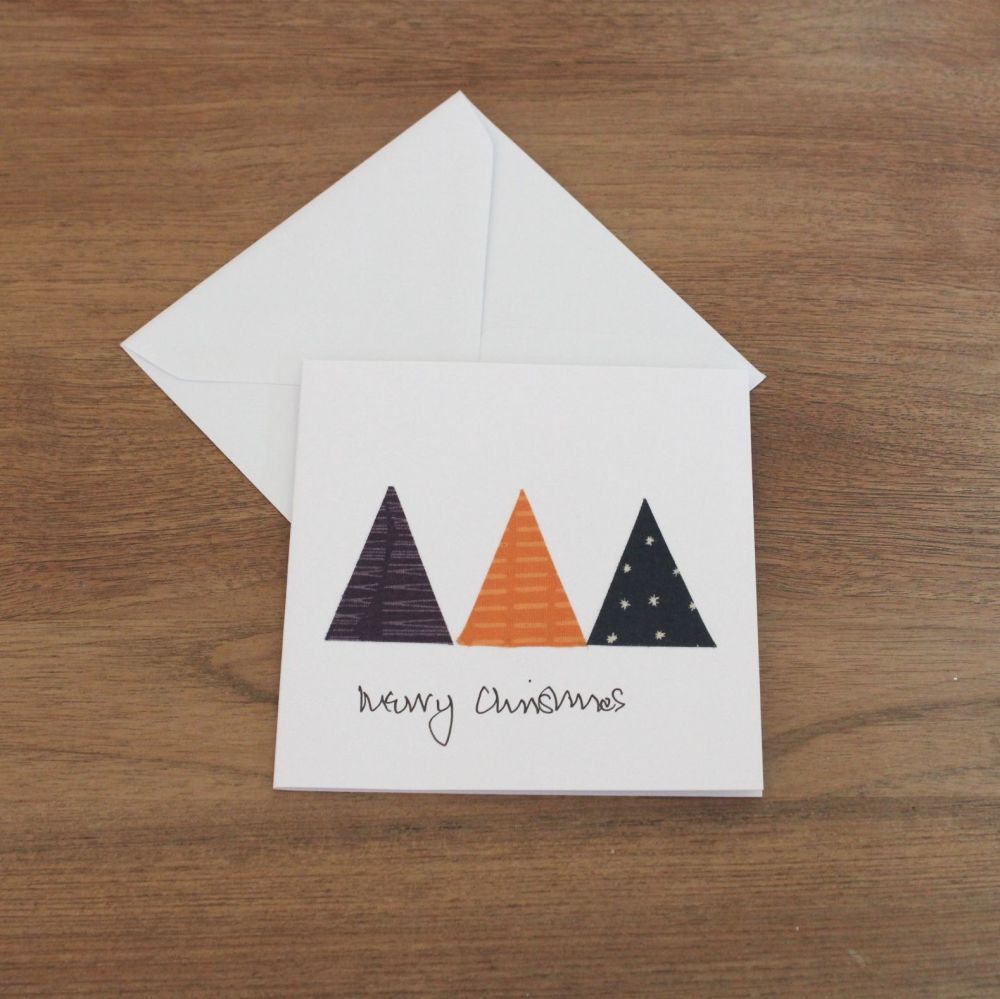 Handmade Christmas Card (Trees(7))