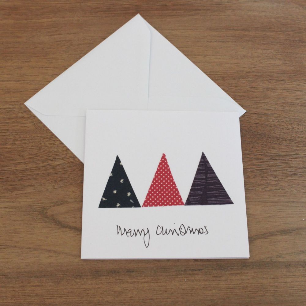 Handmade Christmas Card (Trees(8))