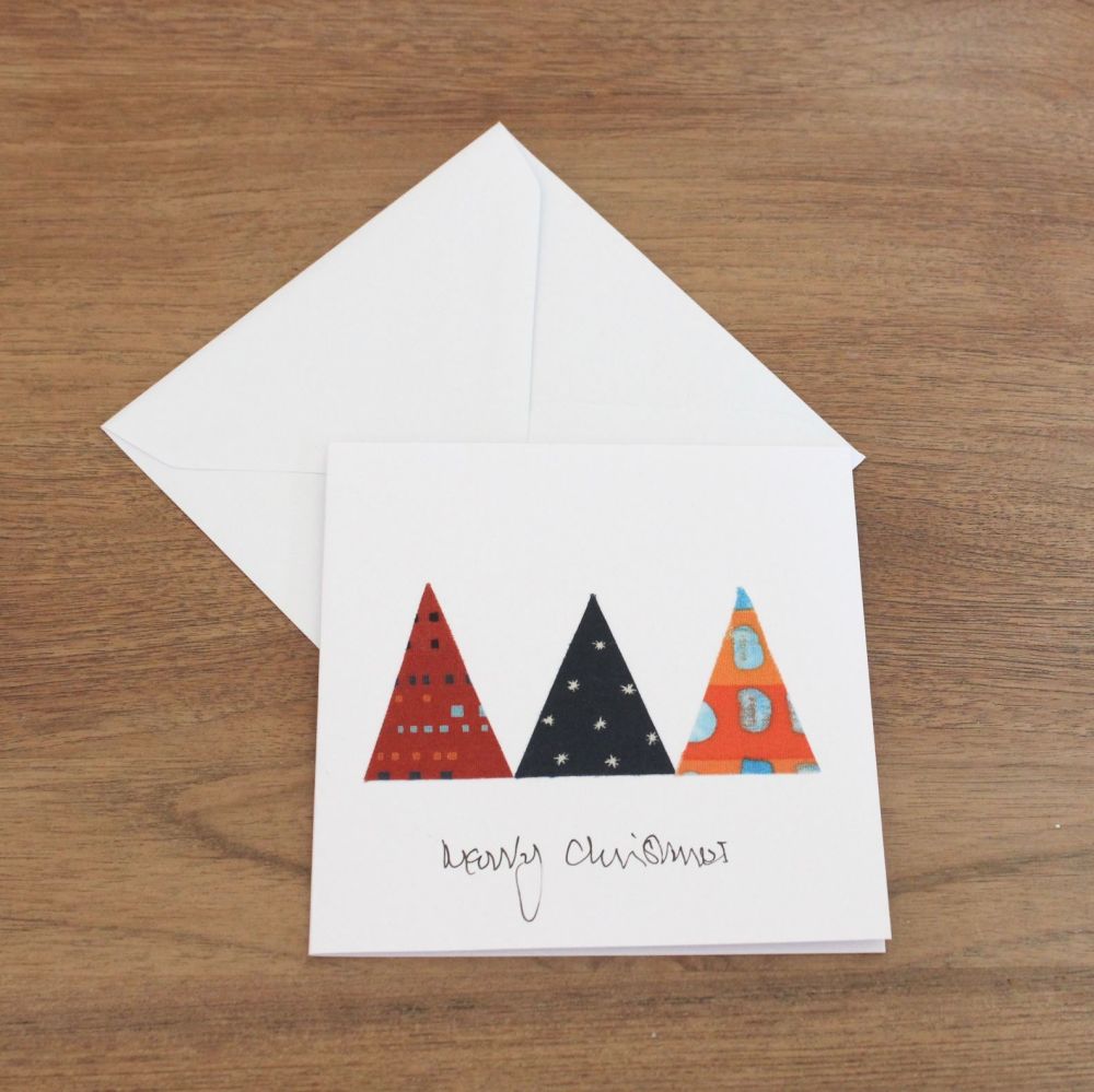 Handmade Christmas Card (Trees(9))