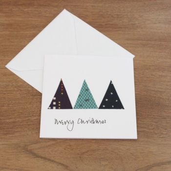 Handmade Christmas Card (Trees(11))