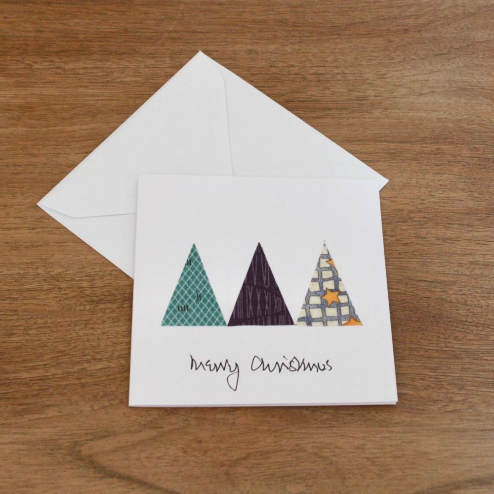 Handmade Christmas Card (Trees(13))