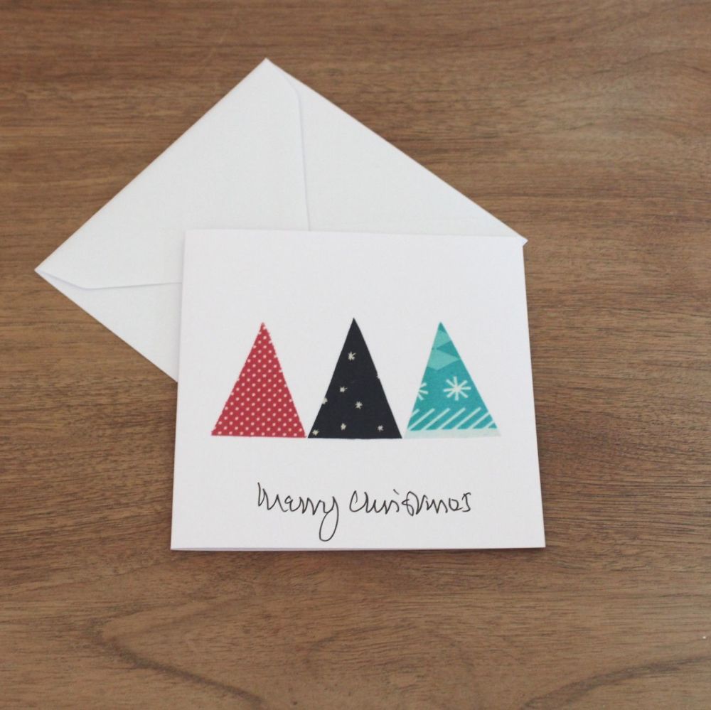 Handmade Christmas Card (Trees(15))