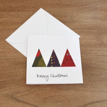Handmade Christmas Card (Trees(16))
