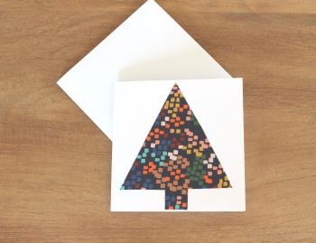 Handmade Christmas Card (Single Tree(5))