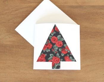 Handmade Christmas Card (Single Tree(6))