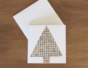 Handmade Christmas Card (Single Tree(7))