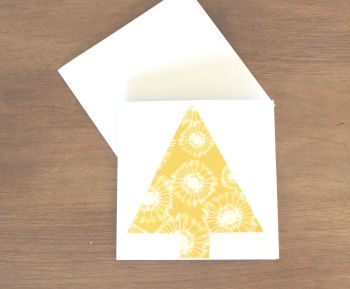 Handmade Christmas Card (Single Tree(8))