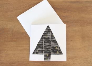 Handmade Christmas Card (Single Tree(9))