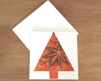 Handmade Christmas Card (Single Tree(12))