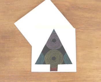 Handmade Christmas Card (Single Tree(13))