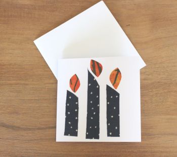 Handmade Christmas Card (Candles(2))