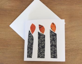 Handmade Christmas Card (Candles(5))