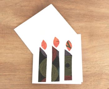 Handmade Christmas Card (Candles(6))