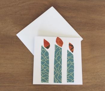 Handmade Christmas Card (Candles(7))