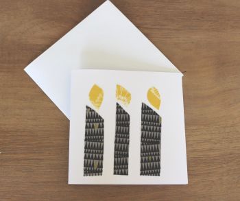 Handmade Christmas Card (Candles(8))