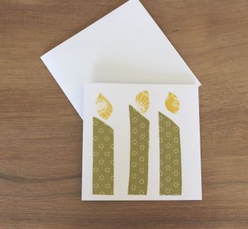 Handmade Christmas Card (Candles(9))