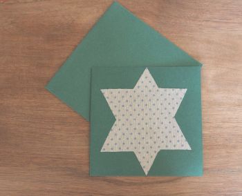 Handmade Christmas Card (Star(3))