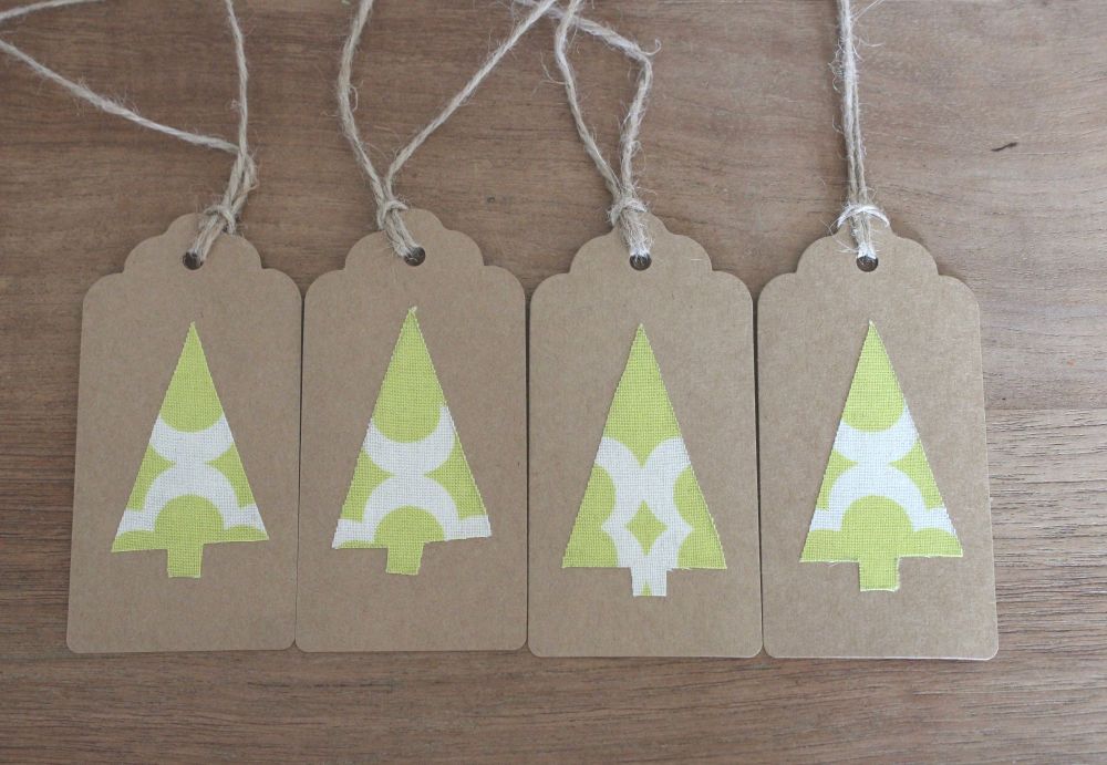 4 Christmas Tree Gift Tags(8)