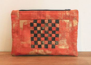 A Dorset Patchworks Bits and Bobs Chequerboard Patchwork Pouch