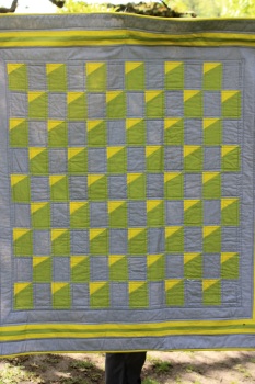 Olive, Pickle and Grey Baby Quilt