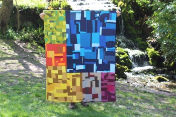 Colour Frenzy Patchwork Quilt
