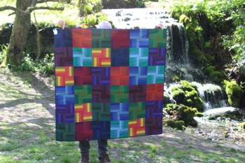 Coloured Blocks Patchwork Quilt