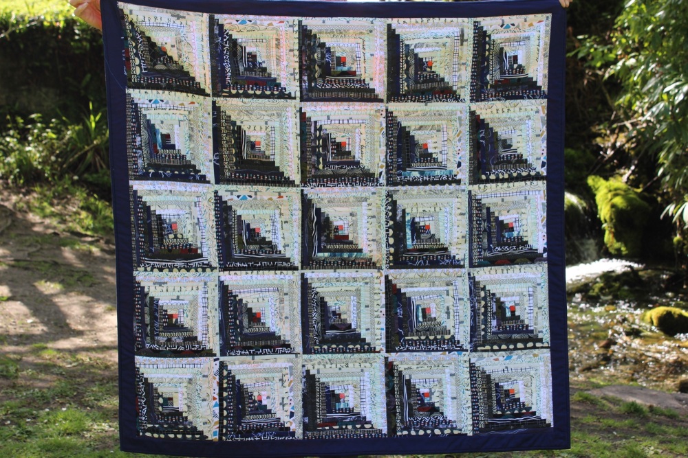 Scrappy Log Cabin Quilt