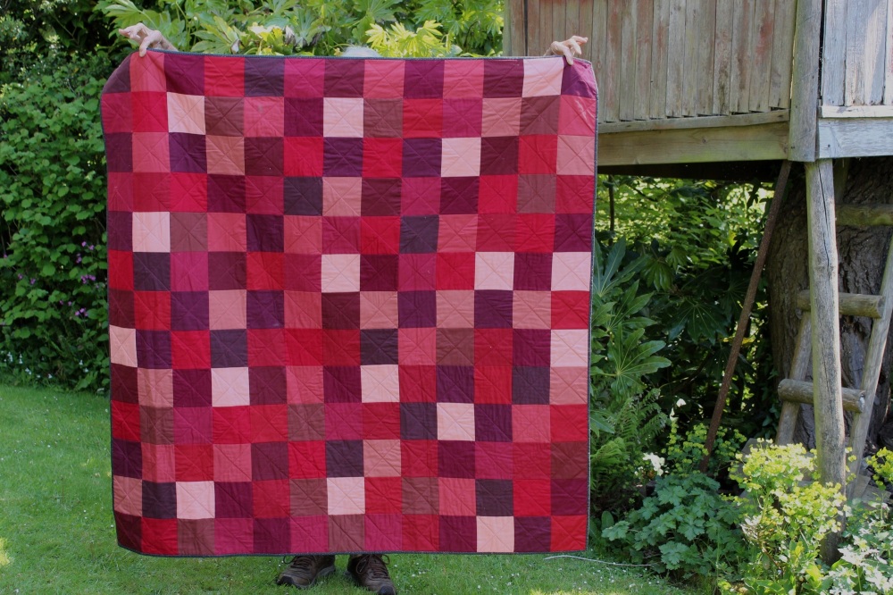 Kona Reds Patchwork Quilt