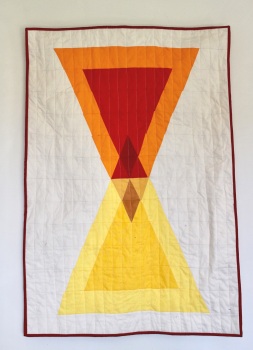 Experimenting With Triangles Quilted Wall Hanging