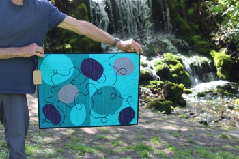 Les Oeufs Hand Quilted Wall Hanging(1)