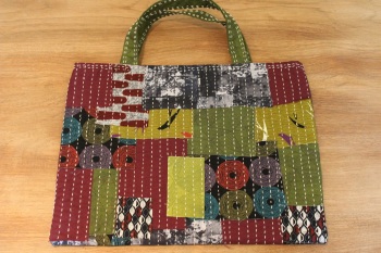 Short-Handled Boro Inspired Tote Bag(9)