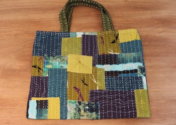 Short-Handled Boro Inspired Tote Bag(10)
