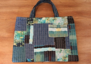 Short-Handled Boro Inspired Tote Bag(11)