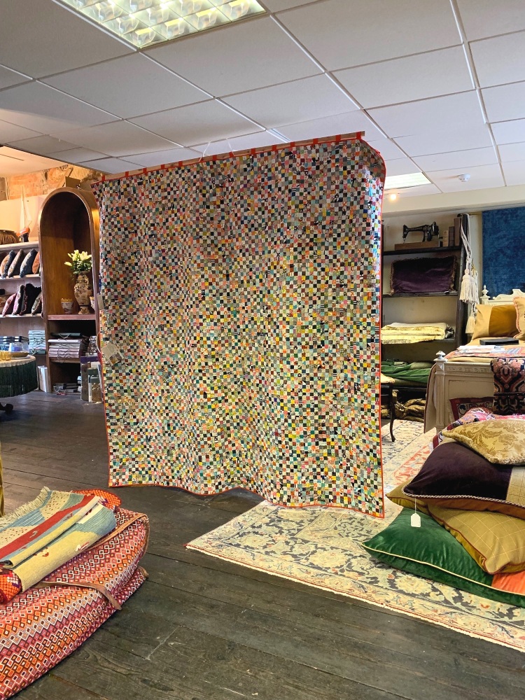Postage Stamp Patchwork Quilt