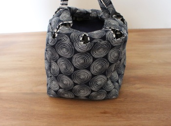 Japanese Rice Bag - Midnight Garden Swirls - Extra Large