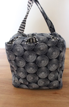 Japanese Rice Bag - Midnight Garden Swirls - Extra  Extra Large