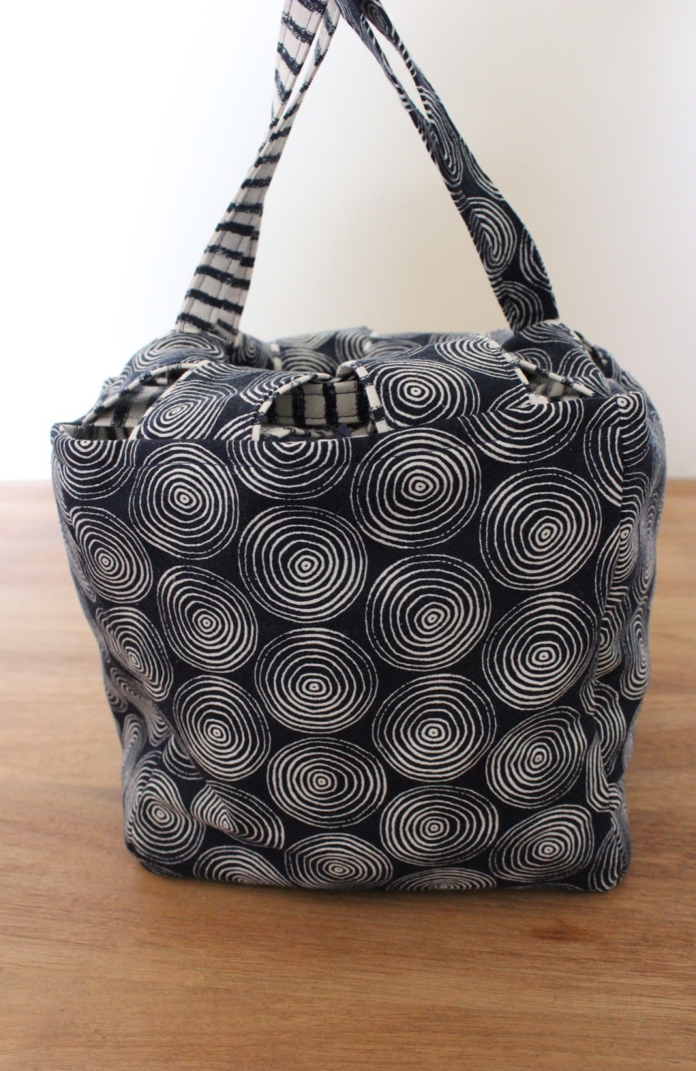 Japanese Rice Bag - Midnight Garden Swirls - Extra ExtraLarge