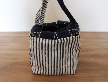 Japanese Rice Bag - Midnight Garden Swirls - Extra  Extra Large