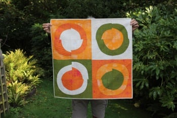 Improv Circles Baby Patchwork Quilt
