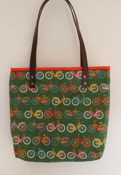 Hello Velo Tote Bag(Orange/Red)
